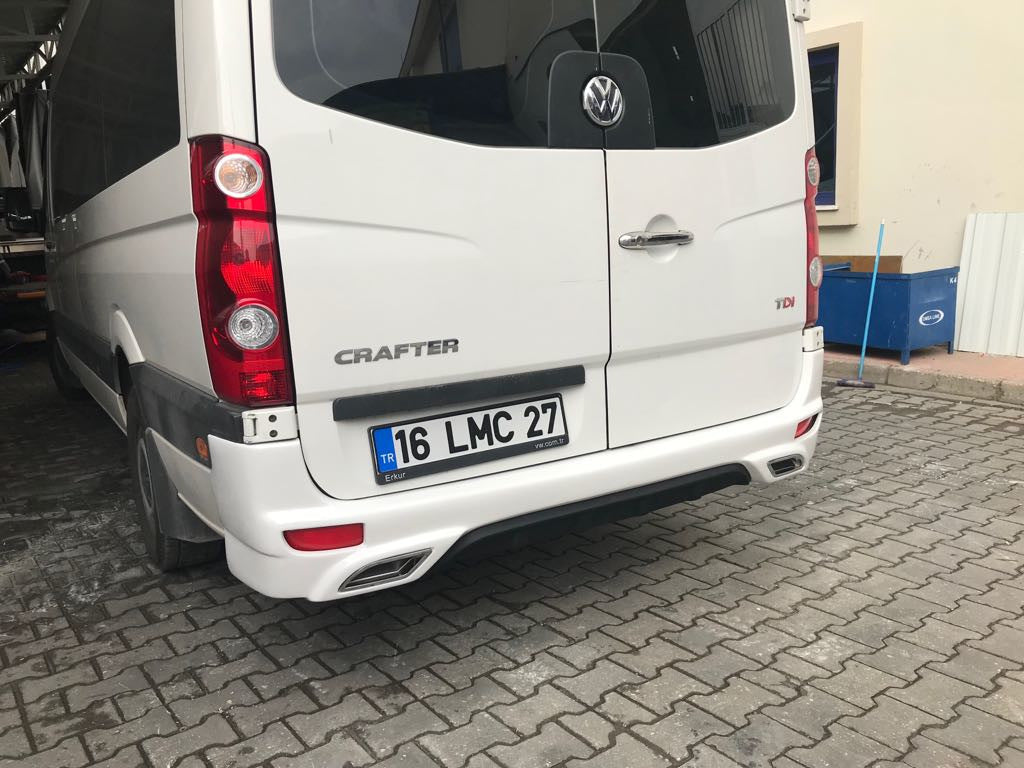 Rear bumper cover V2 (primed for painting) for Volkswagen Crafter 2006-2016 - image 3