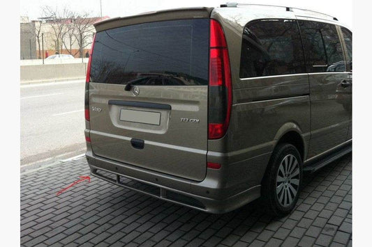 Cover on the rear Sport bumper (for painting) for Mercedes Viano 2004-2014 - Reelken Auto