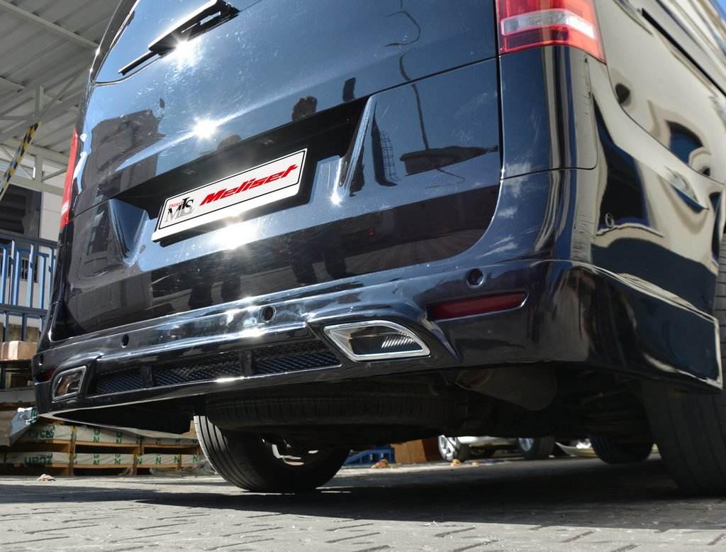 Rear bumper V2 (for painting) for Mercedes Vito / V-class W447 2014↗ year - Reelken Auto