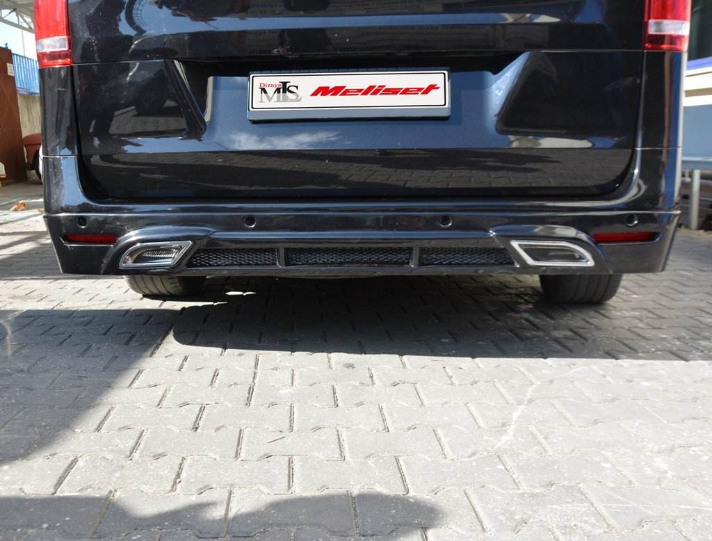 Rear bumper V2 (for painting) for Mercedes Vito / V-class W447 2014↗ year - Reelken Auto