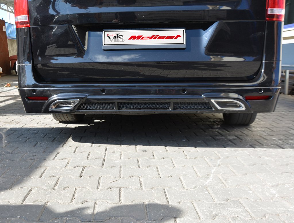 Rear bumper cover V2 (primed for painting) for Mercedes Vito/V-class W447 2014- - image 4