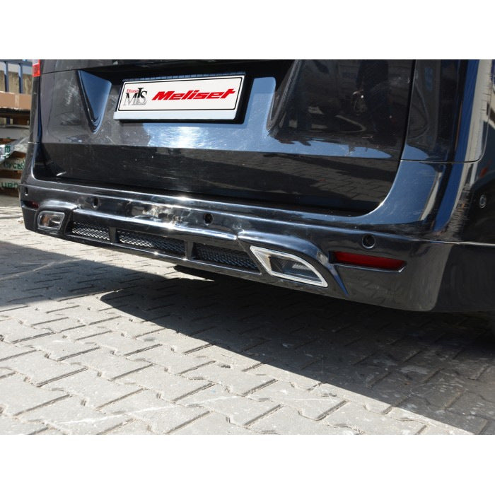 Rear bumper cover V2 (primed for painting) for Mercedes Vito/V-class W447 2014- - image 2