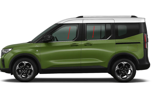 Window Trim Omsa Line (4 pcs, Stainless Steel) for Ford Courier 2023- - image 1