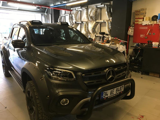 Windshield Spoiler (Eagle Eye, paintable) for Mercedes X class 2017-2020 - image 2