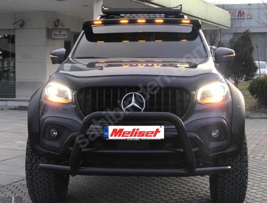 Windshield Spoiler (V3, paintable) for Mercedes X class 2017-2020 - image 1