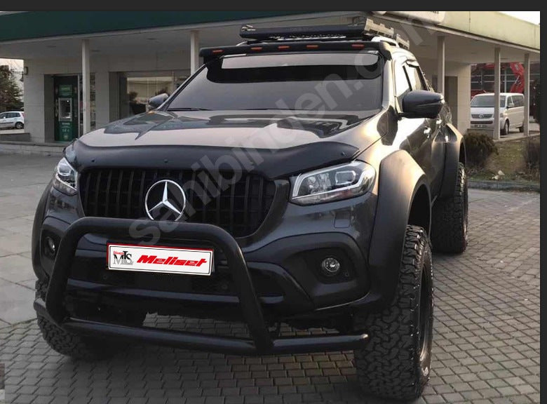Windshield Spoiler (V3, paintable) for Mercedes X class 2017-2020 - image 2