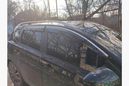 Windshields with chrome (4 pcs, Sunplex Chrome) for Nissan Qashqai 2010-2014 - Reelken Auto
