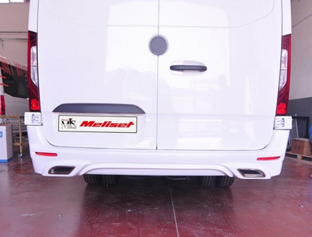 Rear bumper cover (primed for painting) for Mercedes Sprinter W907/W910 2018- - image 3