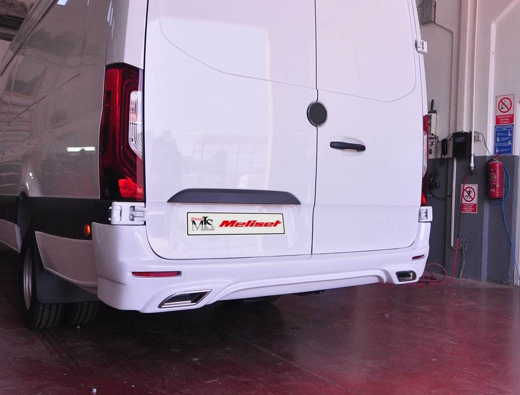 Rear bumper (paintable) for Mercedes Sprinter W907/W910 2018↗ - Reelken Auto