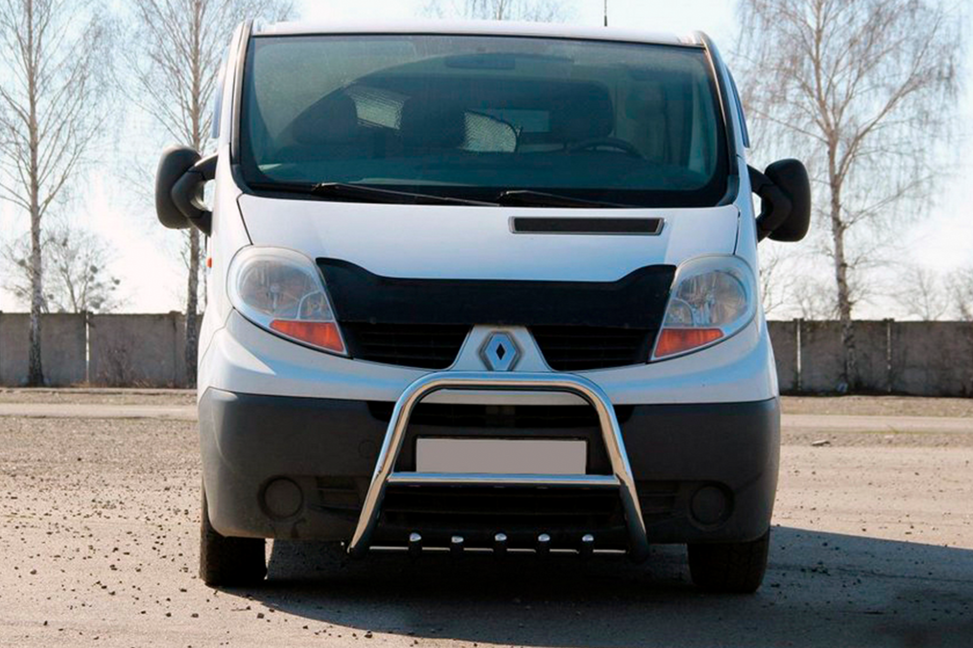 Bull Bar QT-Spec (Stainless Steel) for Opel Vivaro 2001-2015 - image 1