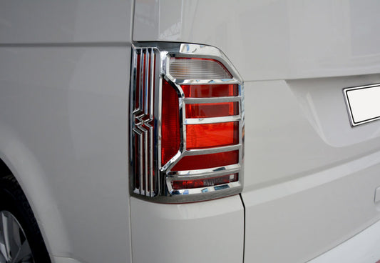 Tail Light Trims OmsaLine (2 pcs, ABS Chrome) for Volkswagen T6 2015-2024 - image 1