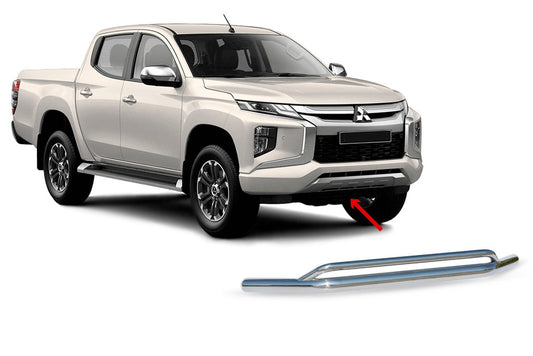 Front Double Bar Vegas 2019+ (Stainless Steel, 76mm) for Mitsubishi L200 2015-2024 - image 1