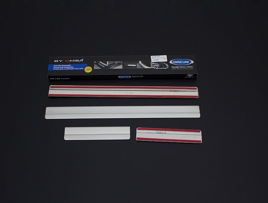 Door Sill Protectors OmsaLine (4 pcs, Stainless Steel) for Volkswagen Polo 2001-2009 - image 2