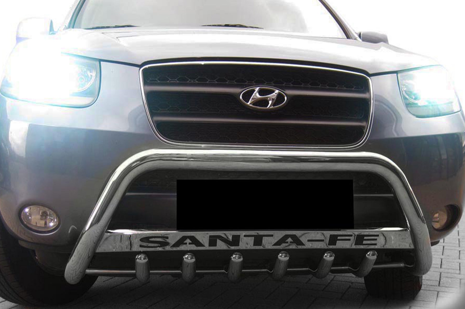 Bull Bar WT004 (Stainless Steel) for Hyundai Santa Fe 2 2006-2012 - image 3