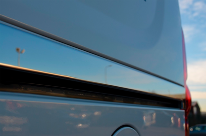 Molding for sliding door (2 pcs, stainless steel) for Opel Combo 2012-2018 - image 6