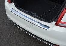 Rear bumper protector 3D/Cabrio (OmsaLine, stainless steel) for Fiat 500/500L 2013-2022 - image 1