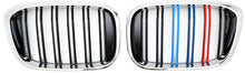 Kidney Grilles M-Look (2018-2021, M-Color with Chrome Trim) for BMW X3 G01 2018- - image 2