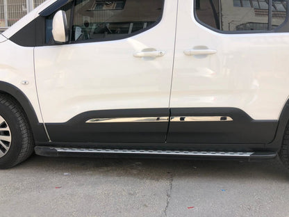 Stainless Steel Door Molding Covers for Peugeot Partner/Rifter 2019- - image 2