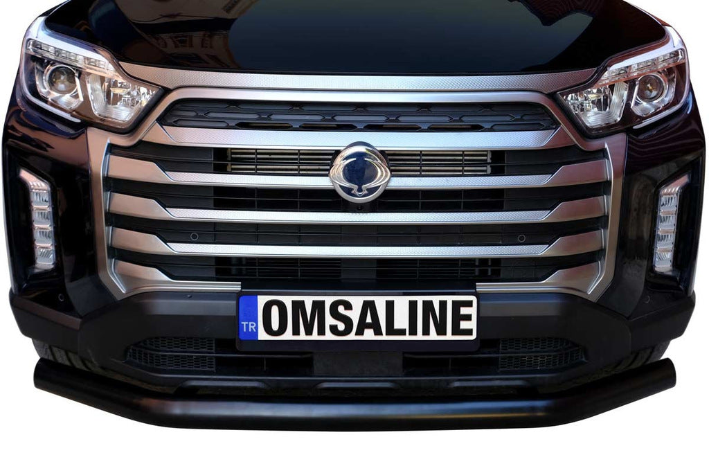 Front bumper guard Texas (76mm, black) for SsangYong Musso ІІ 2018- - image 3