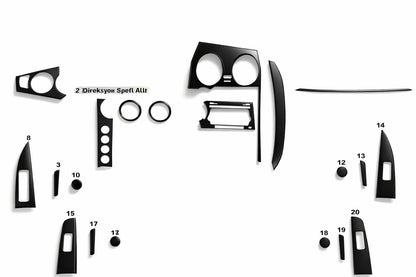Dashboard Trim Covers (Meric, Turkey) for SsangYong Action 2005-2018 - image 1