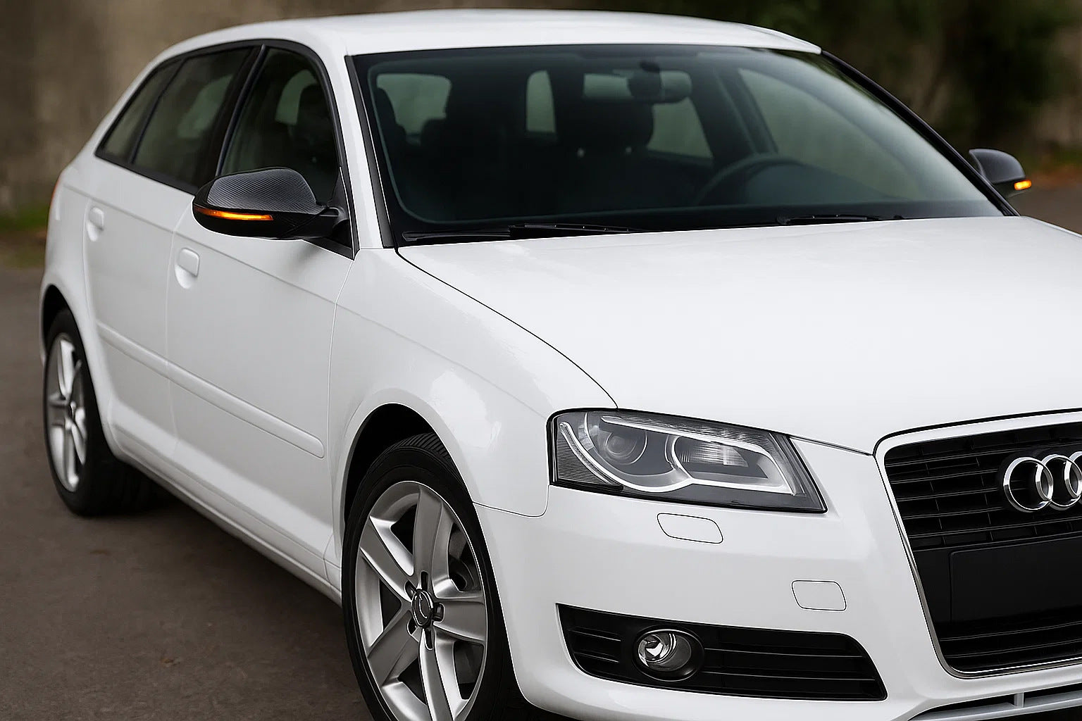 Mirror Covers 2008-2012 (2 pcs, Carbon) for Audi A3 2003-2012 - image 1