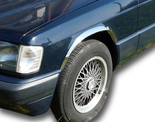 Fender Trim 1988-1993 (4 pcs, Stainless Steel) for Mercedes W201 (190) 1982-1993 - image 1