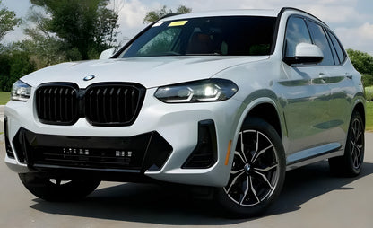 Kidney Grilles 1 Bar (2021+, Gloss Black) for BMW X3 G01 2018- - image 1