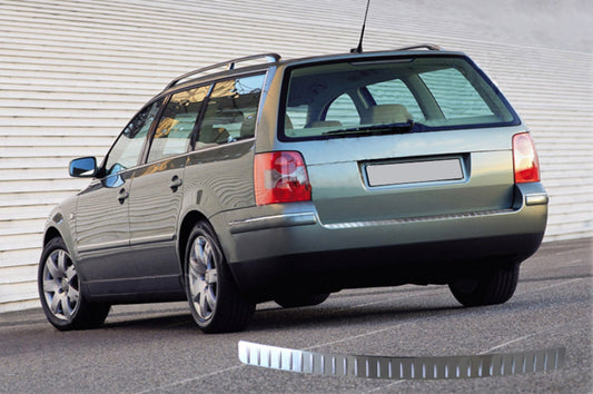 Rear bumper SW (Omsa, stainless.) for Volkswagen Passat B5 1997-2005 - image 1