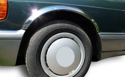 Stainless Steel Fender Trim (4 pcs) for Mercedes S-сlass W126 1979-1991 - image 1