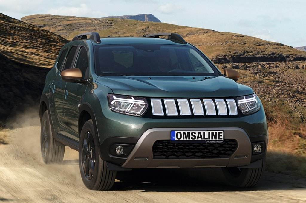 Front grille (grey) for Dacia Duster 2018-2024 - Reelken Auto