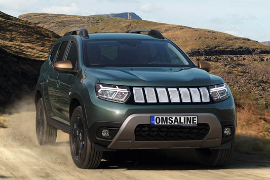 Front grille (grey) for Dacia Duster 2018-2024 - Reelken Auto