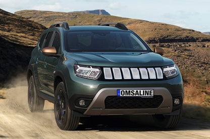 Front grille (gray) for Dacia Duster 2018-2024 - image 1