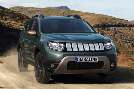 Front grille (gray) for Dacia Duster 2018-2024 - image 1
