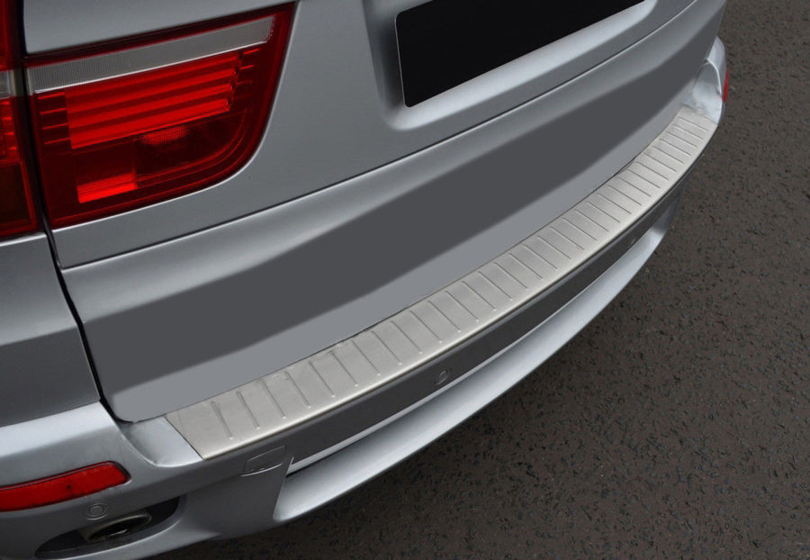 Rear Bumper Protector OmsaLine (Stainless Steel) for BMW X5 E-70 2007-2013 - image 1