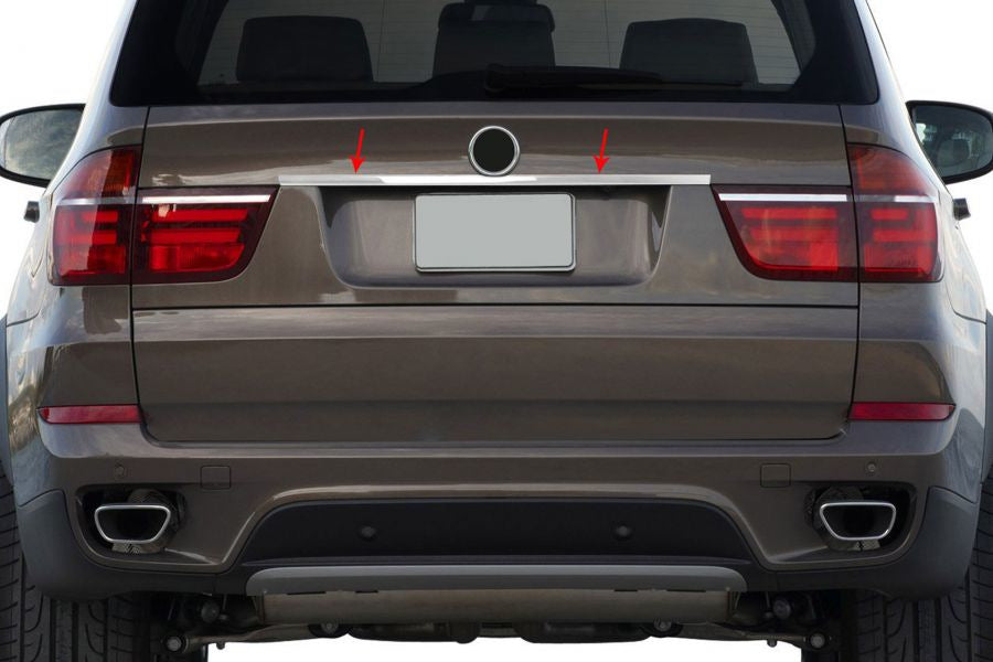 Stainless steel trim above license plate for BMW X5 E70 2007-2013 - image 1