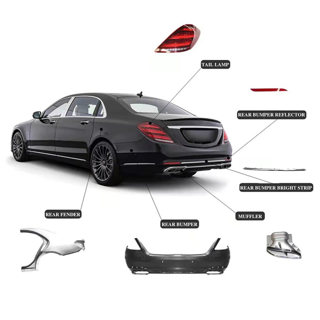 Facelift Kit to X222 Maybach S600 for Mercedes S-сlass W221 2005-2013 - image 4