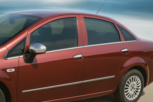 Exterior window trim stainless steel (8 pcs) for Fiat Linea 2006-2018 - image 1