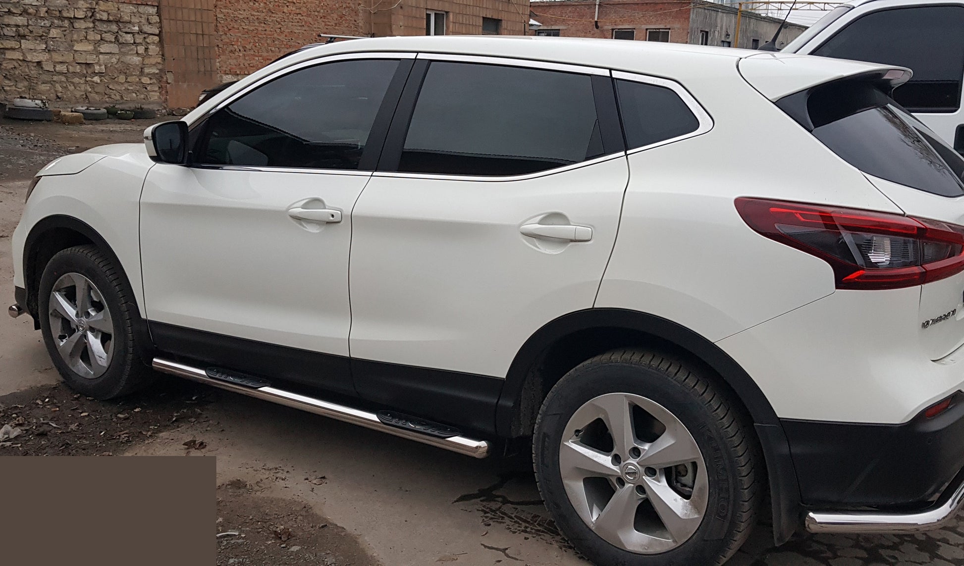 Side Bars (2017-2021, 2 pcs, Stainless Steel) for Nissan Qashqai 2014-2021 - image 3