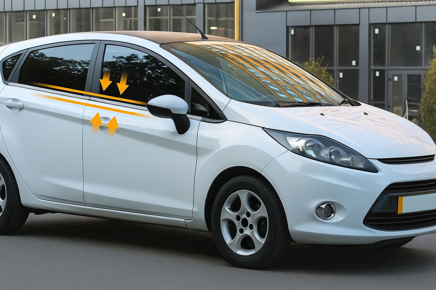 Window Trim Stainless Steel (4 pcs) for Ford Fiesta 2008-2017 - image 1