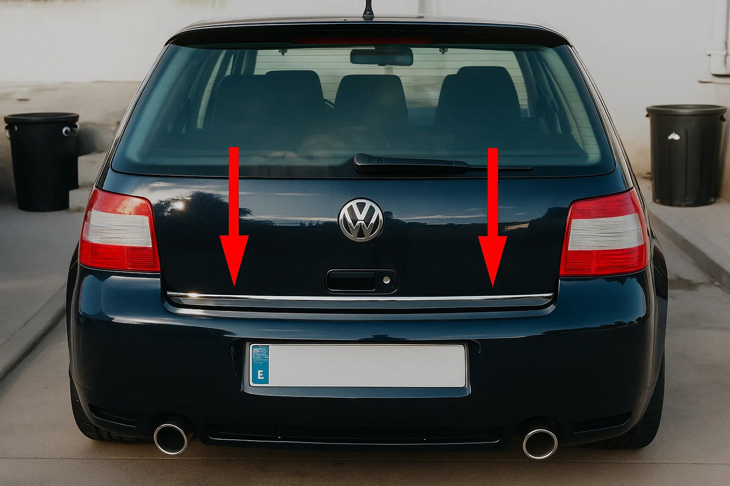 Trunk trim stainless steel for Volkswagen Golf 4 1997-2006 - image 1