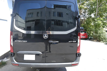 Rear Window Trim V-2 Carmos (2 pcs, Stainless Steel) for Mercedes Sprinter W907/W910 2018- - image 4