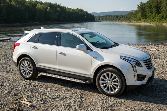 Side Steps Shining V1 (2 pcs, Aluminum) for Cadillac XT5 2016- - image 1