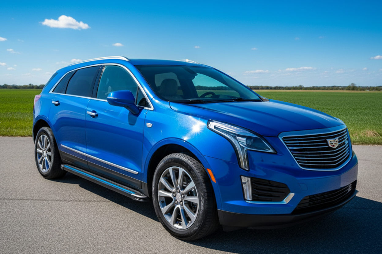Side Steps Maya Blue (2 pcs, Aluminum) for Cadillac XT5 2016- - image 1
