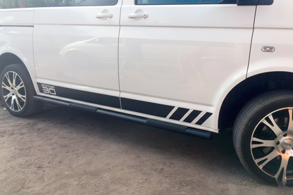 Side Bars Black (2 pcs, stainless steel) for Volkswagen T5 Multivan 2003–2010 - image 12