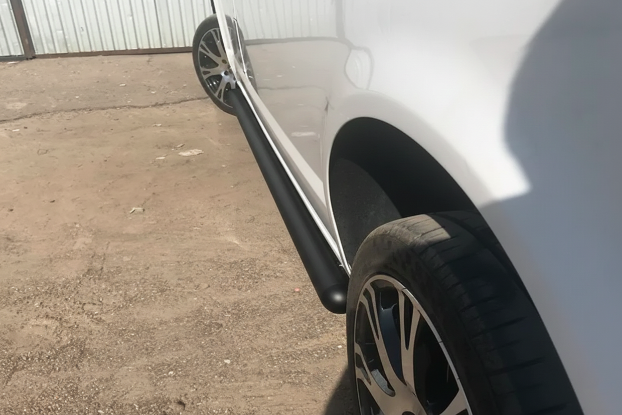 Side Bars Black (2 pcs, stainless steel) for Volkswagen T5 2010-2015 - image 13