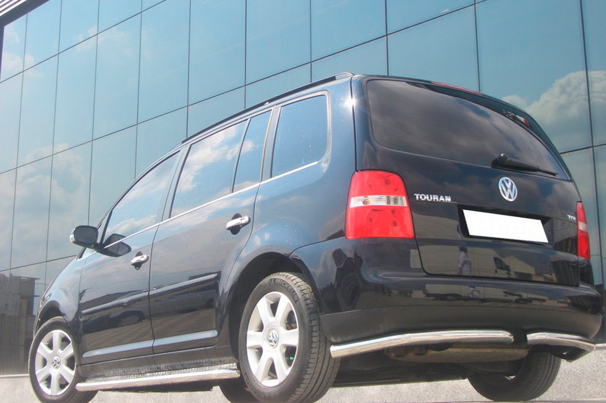 Rear Corner Bars AK003 (2 pcs, stainless steel) for Volkswagen Touran 2003-2010 - image 4