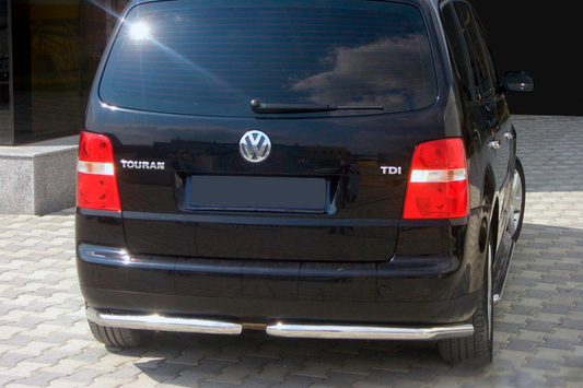 Rear Corner Bars AK003 (2 pcs, stainless steel) for Volkswagen Touran 2003-2010 - image 1
