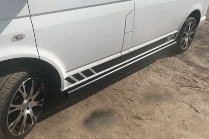 Side Bars Black (2 pcs, stainless steel) for Volkswagen T5 Transporter 2003-2010 - image 5