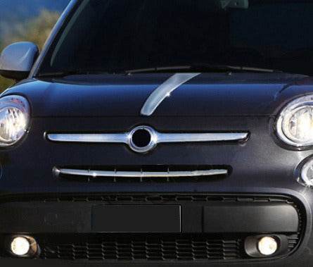 The strip on the hood (stainless steel). for Fiat 500/500L - Reelken Auto