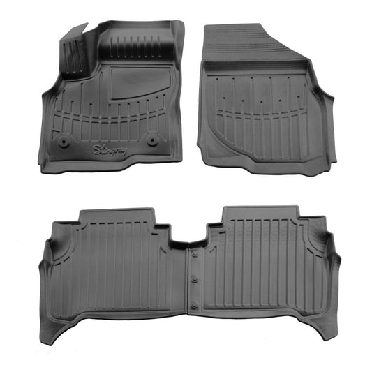 Rubber Floor Mats Stingray 3D (2022+, 4 pcs) for Chevrolet Bolt 2016-2023 - image 1